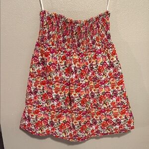 Fire Los Angeles Multicolor Floral A-Line Skirt